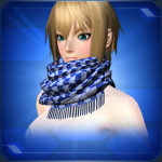 オリエンタルスカーフ 青 Blue Oriental Scarf