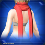 エルナマフラー 赤 Red Eruna Scarf