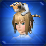 頭乗りミケネコ Head Riding Calico Cat
