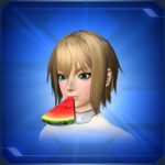 くわえスイカ Bitten Watermelon