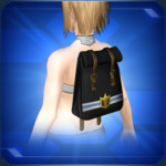 スクエアリュック 黒 Black Square Rucksack