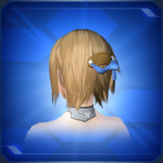 リボン付きバレッタ 青 Blue Ribboned Barrette