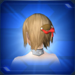 リボン付きバレッタ 赤 Red Ribboned Barrette