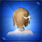リボン付きバレッタ 白 White Ribboned Barrette