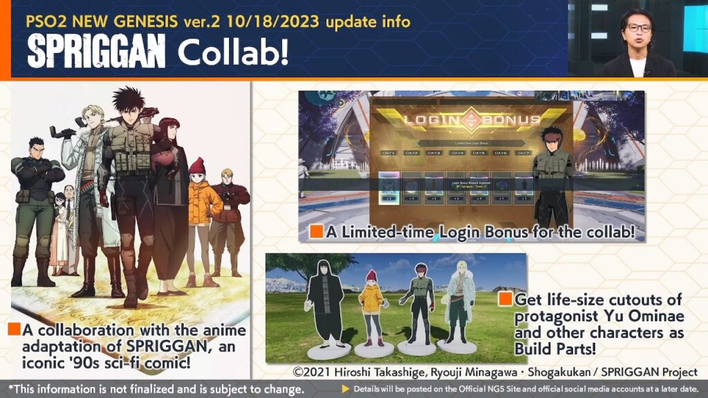 Spriggan Will Be PSO2: New Genesis' October 2023 Sci-Fi Anime Collab